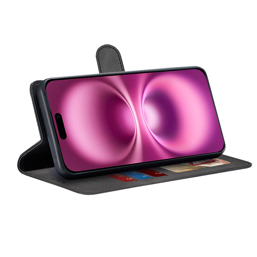 Калъф за Apple iPhone 16 Plus, Techsuit, Diary Book, Черен