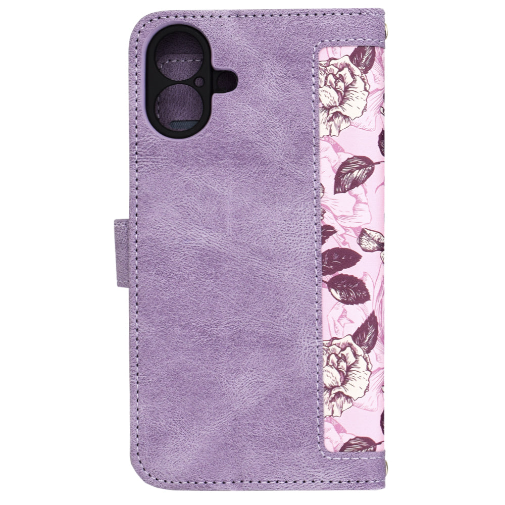 Калъф за Apple iPhone 16 Plus, Techsuit, FlipCraft, Лилав