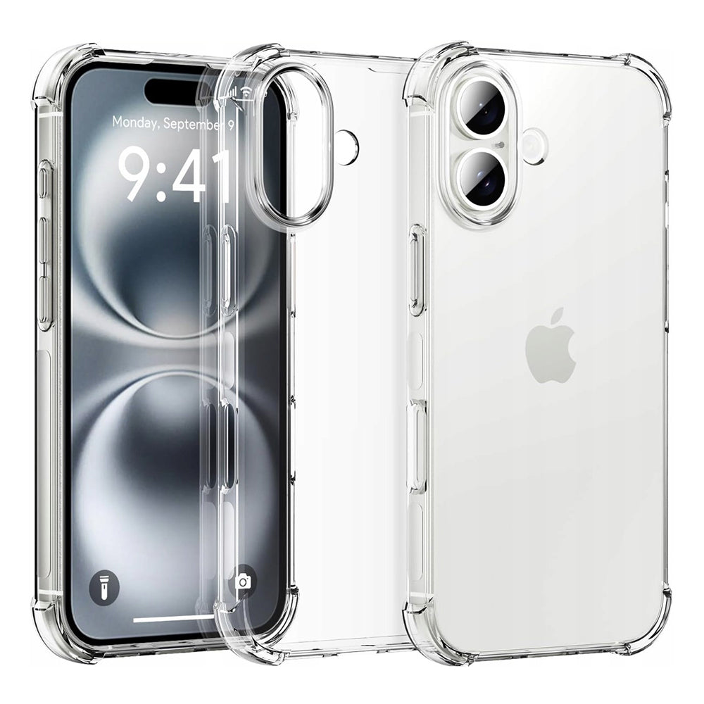 Калъф за Apple iPhone 16 Plus, Techsuit, Shockproof Clear (Голяма дупка за обектива), Прозрачен