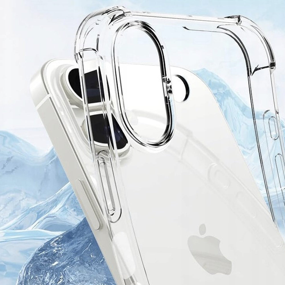 Калъф за Apple iPhone 16 Plus, Techsuit, Shockproof Clear (Голяма дупка за обектива), Прозрачен