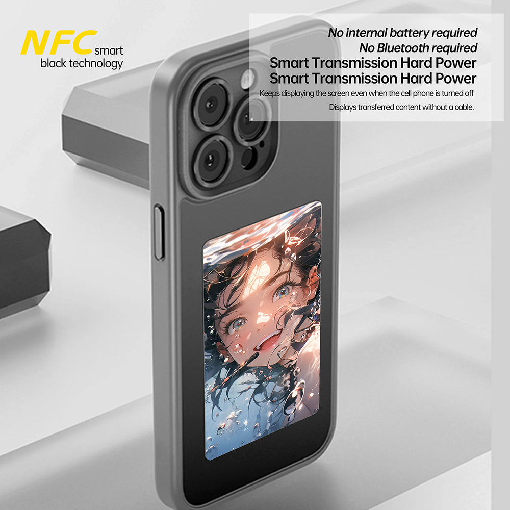Калъф за Apple iPhone 16 Plus, Techsuit, SmartScreen NFC, Черен