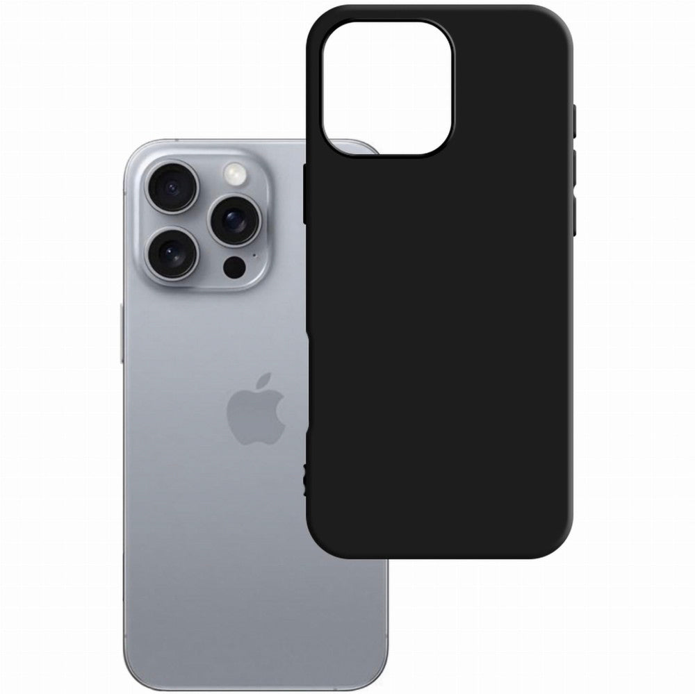 Калъф за Apple iPhone 16 Pro, 3MK, Матиран Черен