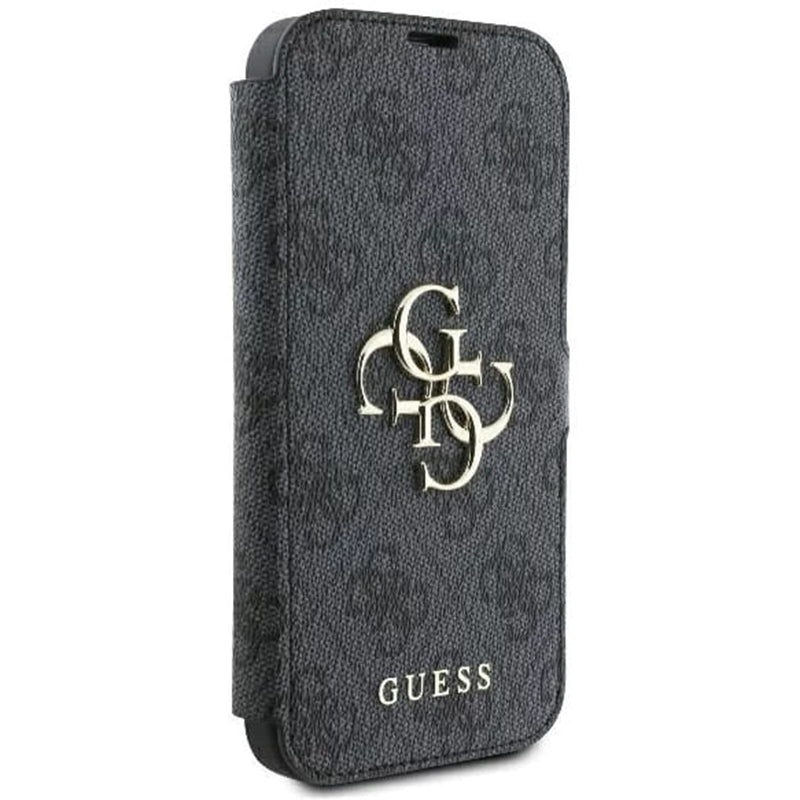 Калъф за Apple iPhone 16 Pro, Guess, 4G Book, Черен
