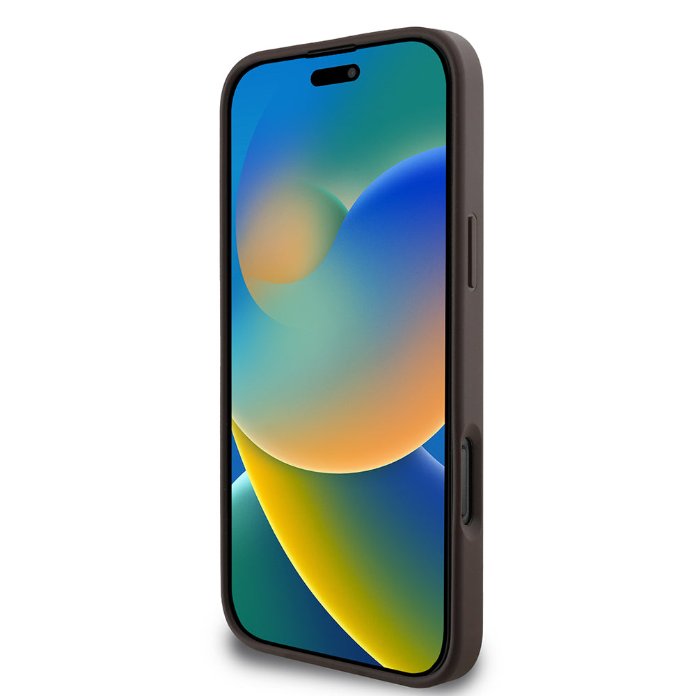 Калъф за Apple iPhone 16 Pro, Guess, 4G Classic, Черен