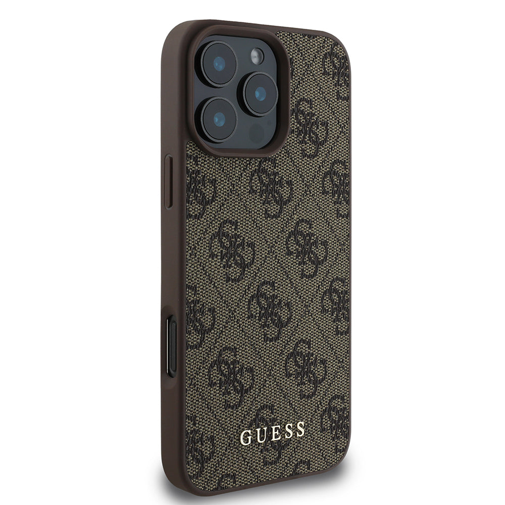 Калъф за Apple iPhone 16 Pro, Guess, 4G Classic, Черен