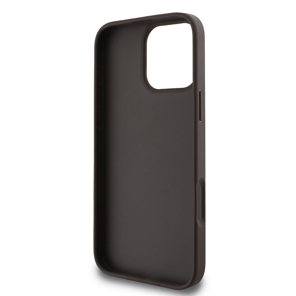 Калъф за Apple iPhone 16 Pro, Guess, 4G Classic, Черен