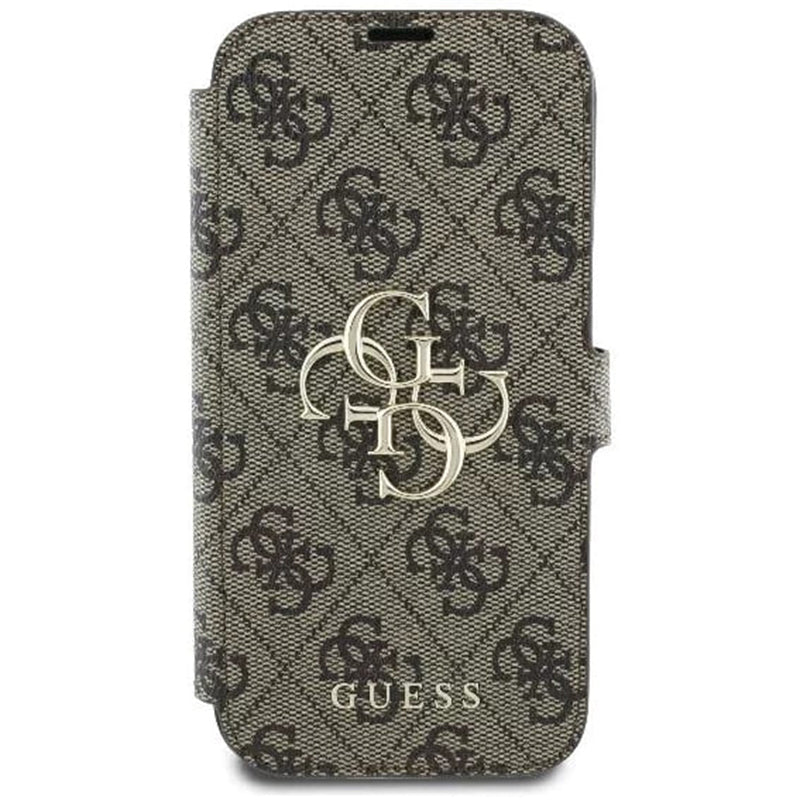 Калъф за Apple iPhone 16 Pro Max, Guess, 4G Book, Кафяв