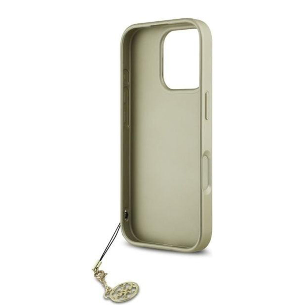 Калъф за Apple iPhone 16 Pro Max, Guess, 4G Charm, Черен