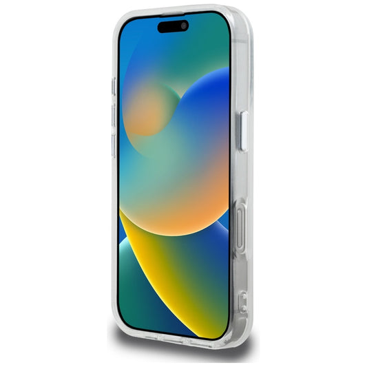 Калъф за Apple iPhone 16 Pro Max, Karl Lagerfeld, IML Aquarelle Logo Karl & Choupette, Бял