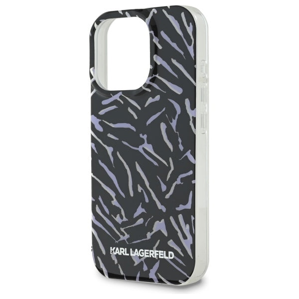 Калъф за Apple iPhone 16 Pro Max, Karl Lagerfeld, Zebra with Cord Strap, Лилав
