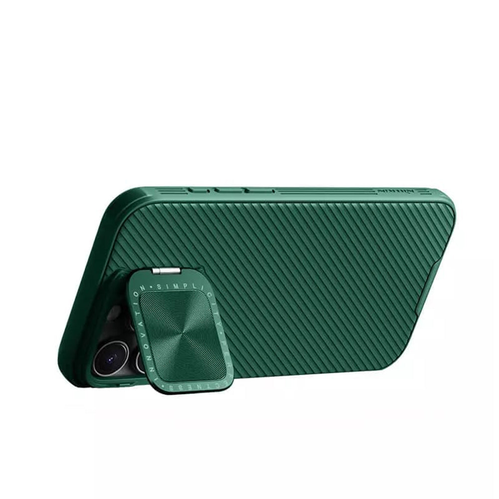 Калъф за Apple iPhone 16 Pro Max, Nillkin, CamShield Prop, Зелен