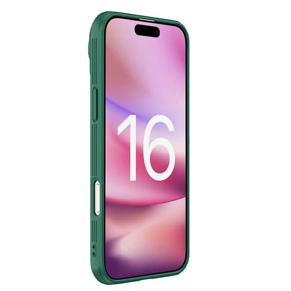 Калъф за Apple iPhone 16 Pro Max, Nillkin, CamShield Prop, Зелен