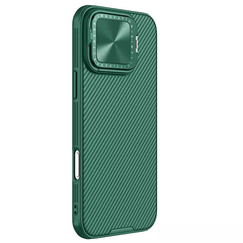 Калъф за Apple iPhone 16 Pro Max, Nillkin, CamShield Prop, Зелен