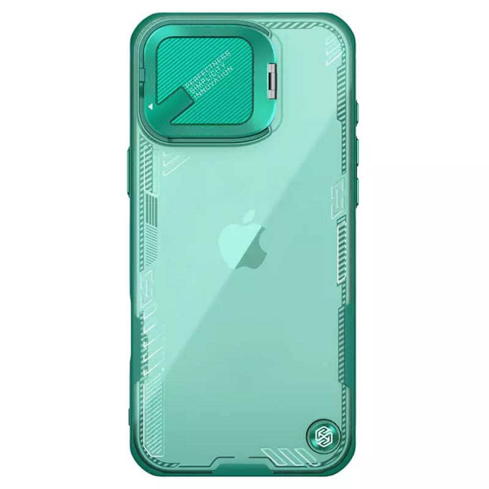 Калъф за Apple iPhone 16 Pro Max, Nillkin, Iceblade Prop без изрез за камера, Зелен