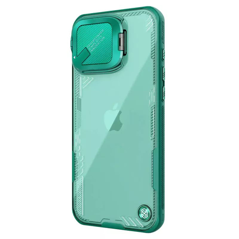 Калъф за Apple iPhone 16 Pro Max, Nillkin, Iceblade Prop без изрез за камера, Зелен