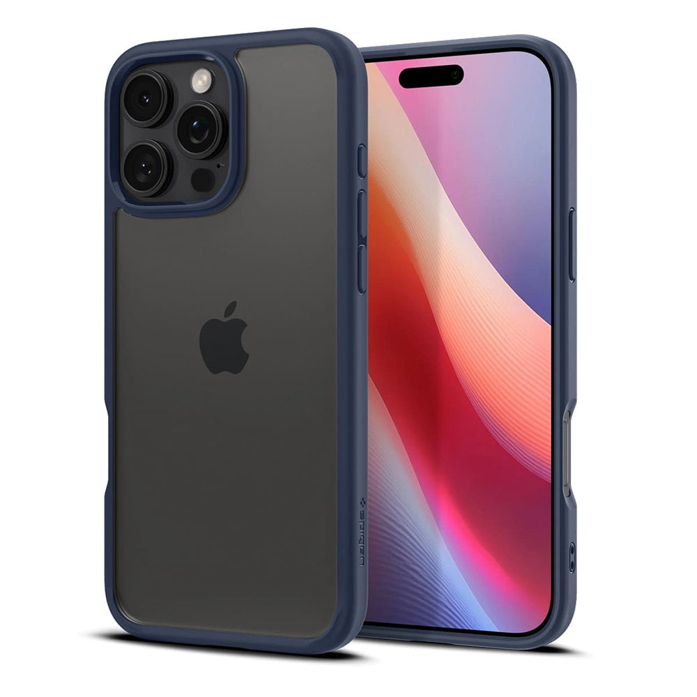 Калъф за Apple iPhone 16 Pro Max, Spigen, Ultra Hybrid, Тъмносин