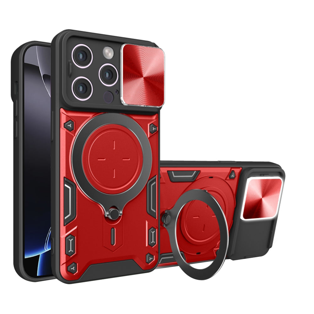 Калъф за Apple iPhone 16 Pro Max, Techsuit, CamGuard Pro, Червен