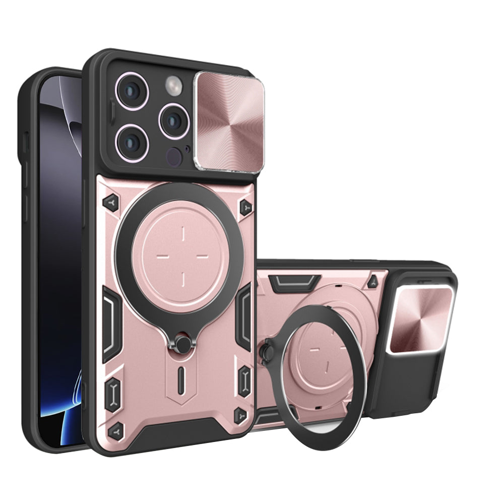 Калъф за Apple iPhone 16 Pro Max, Techsuit, CamGuard Pro, Розово злато