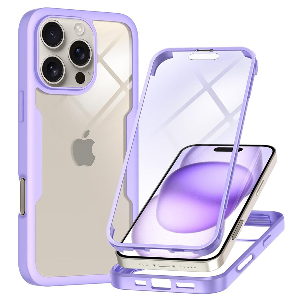 Калъф за Apple iPhone 16 Pro Max, Techsuit, ColorVerse 360, Лилав