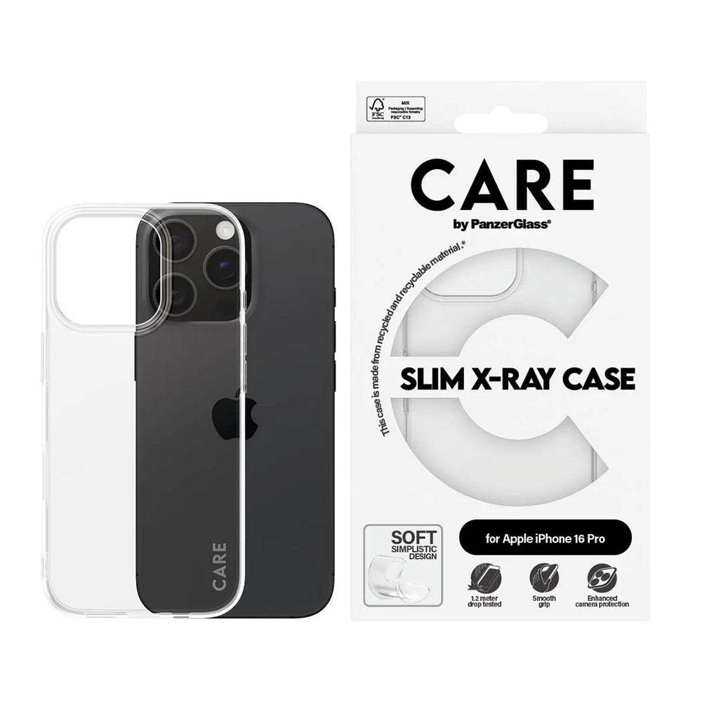 Калъф за Apple iPhone 16 Pro, PanzerGlass, Care Fashionable, Прозрачен