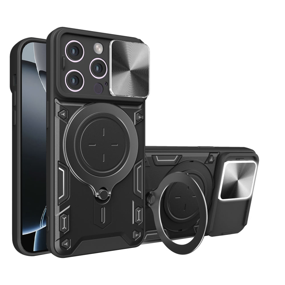 Калъф за Apple iPhone 16 Pro, Techsuit, CamGuard Pro, Черен