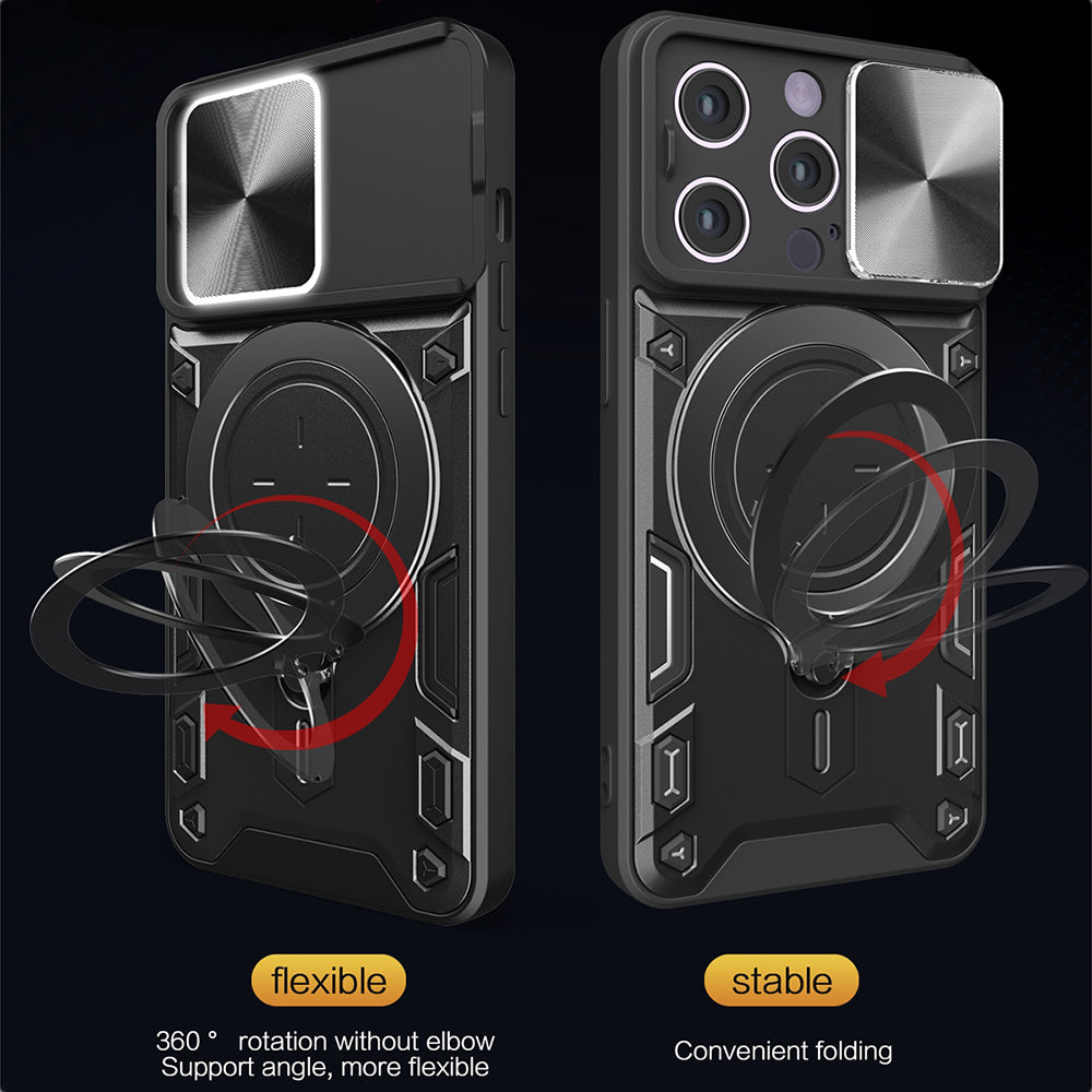 Калъф за Apple iPhone 16 Pro, Techsuit, CamGuard Pro, Черен