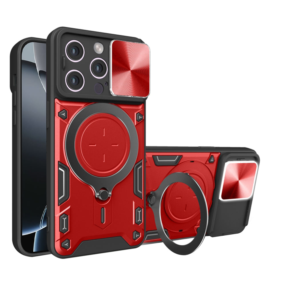 Калъф за Apple iPhone 16 Pro, Techsuit, CamGuard Pro, Червен