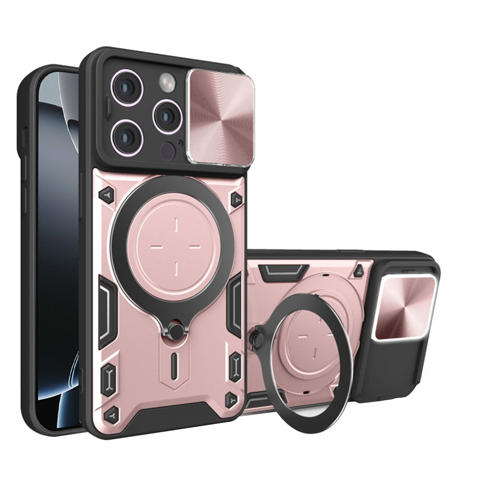 Калъф за Apple iPhone 16 Pro, Techsuit, CamGuard Pro, Розово злато