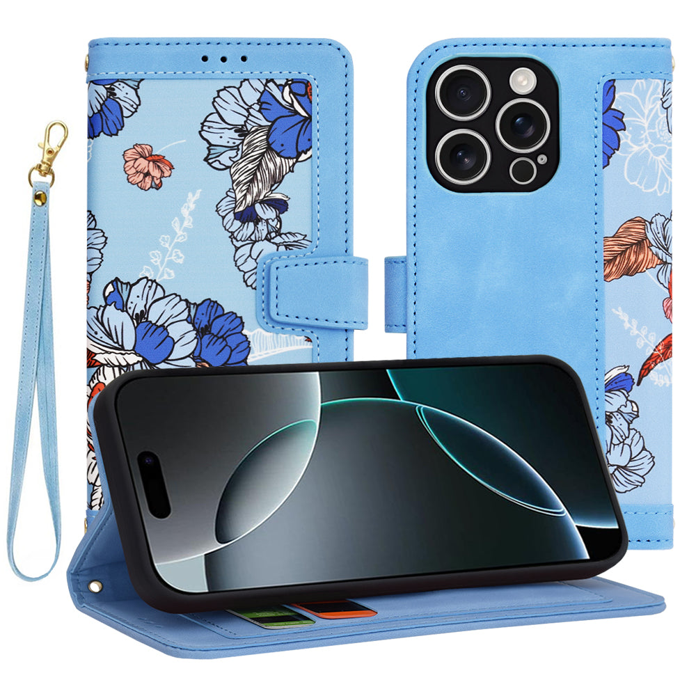 Калъф за Apple iPhone 16 Pro, Techsuit, FlipCraft, Bleu