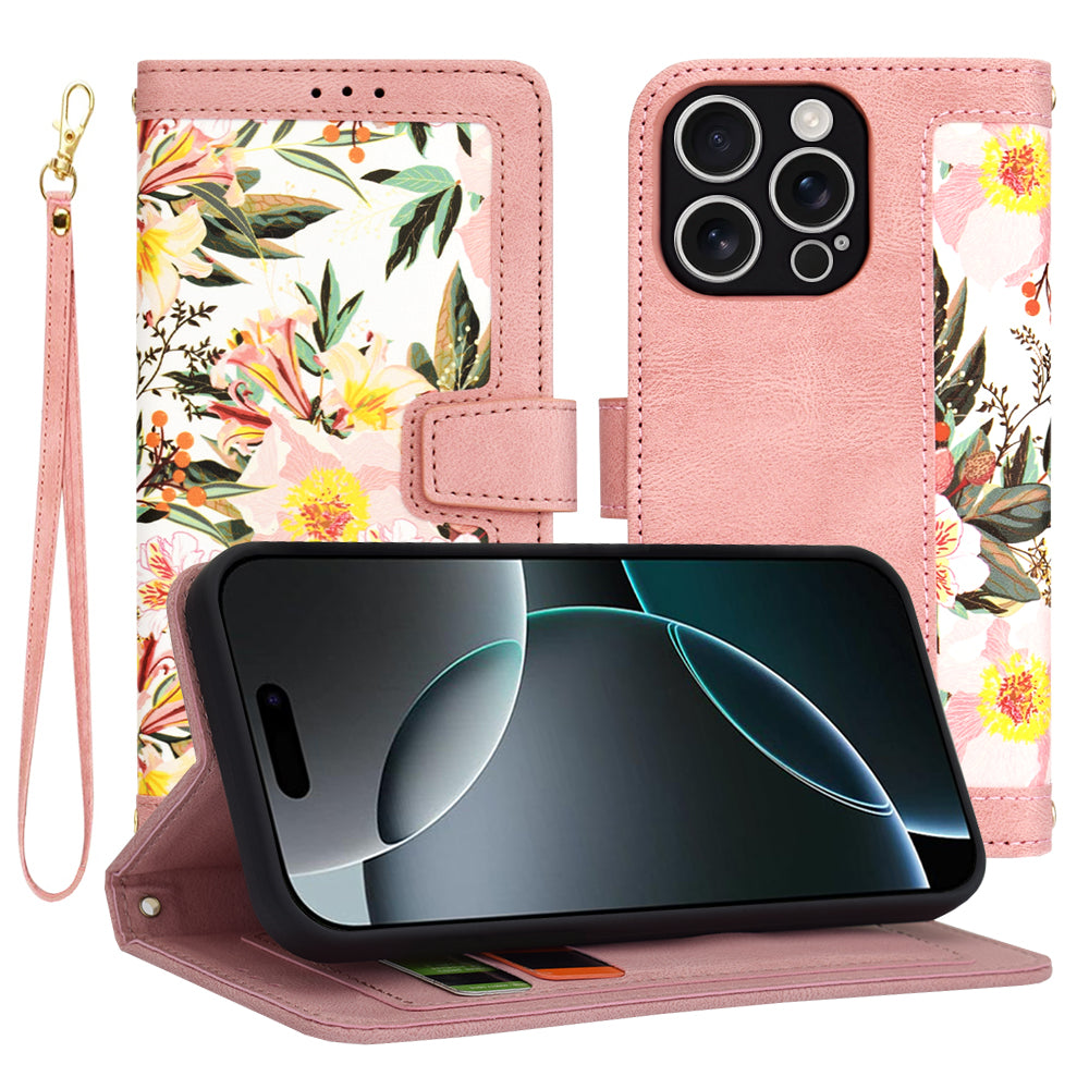 Калъф за Apple iPhone 16 Pro, Techsuit, FlipCraft, Розов