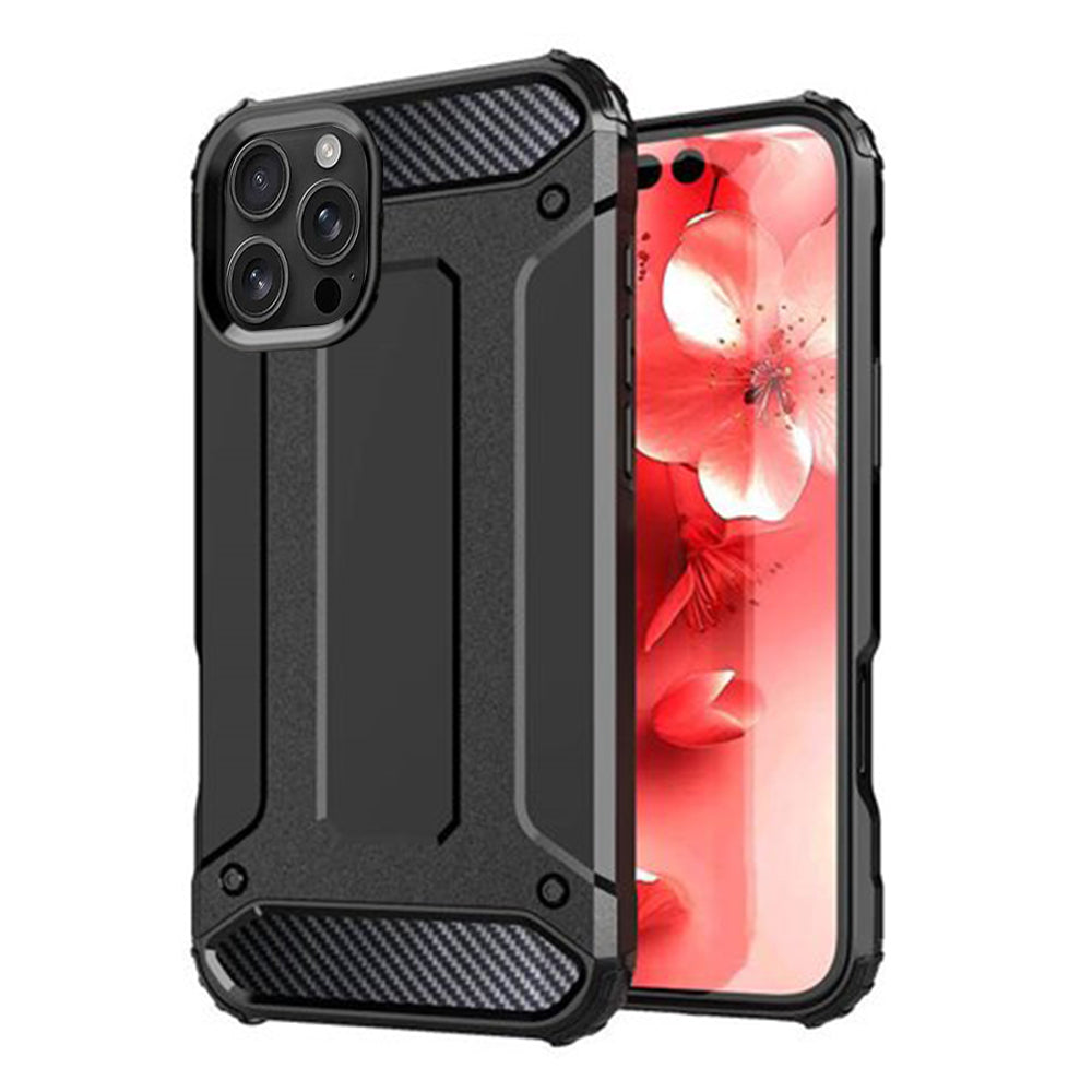 Калъф за Apple iPhone 16 Pro, Techsuit, Hybrid Armor, Черен