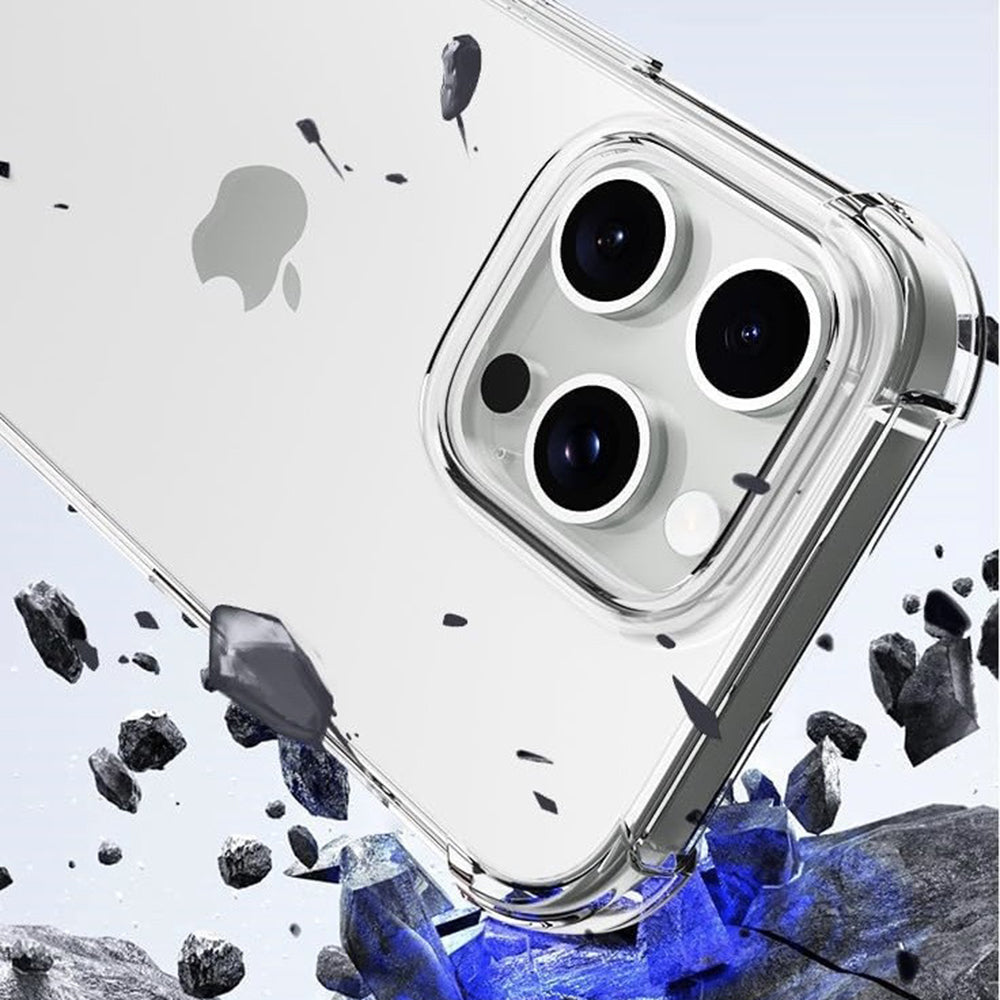 Калъф за Apple iPhone 16 Pro, Techsuit, Shockproof Clear (Голяма дупка за обектива), Прозрачен