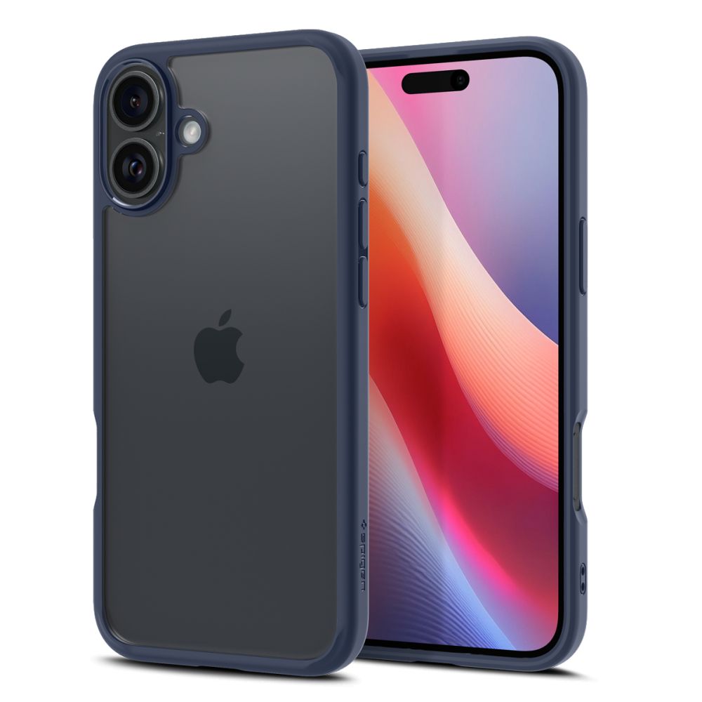Case for Apple iPhone 16, Spigen, Ultra Hybrid, Navy Blue ACS08202
