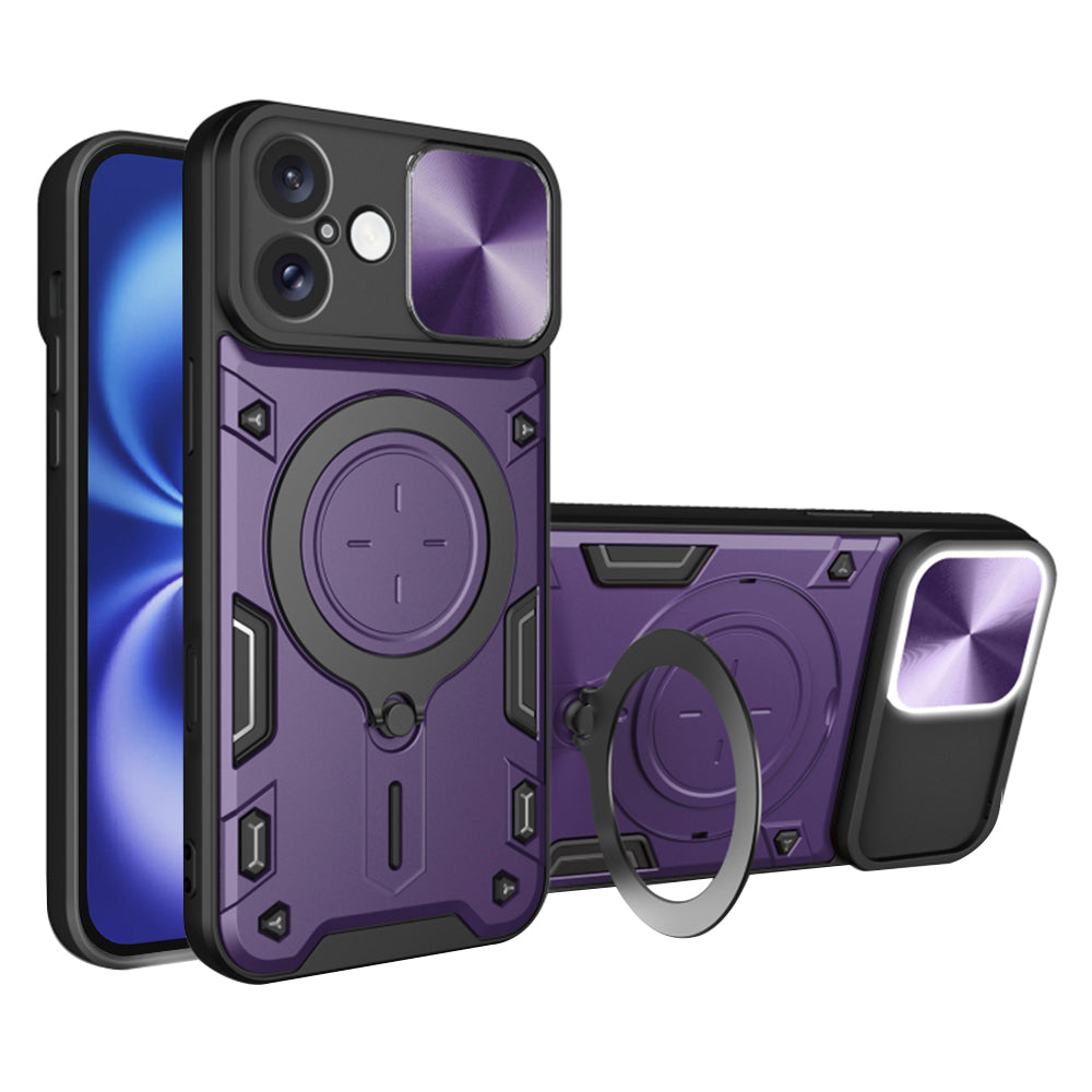 Калъф за Apple iPhone 16, Techsuit, CamGuard Pro, Лилав