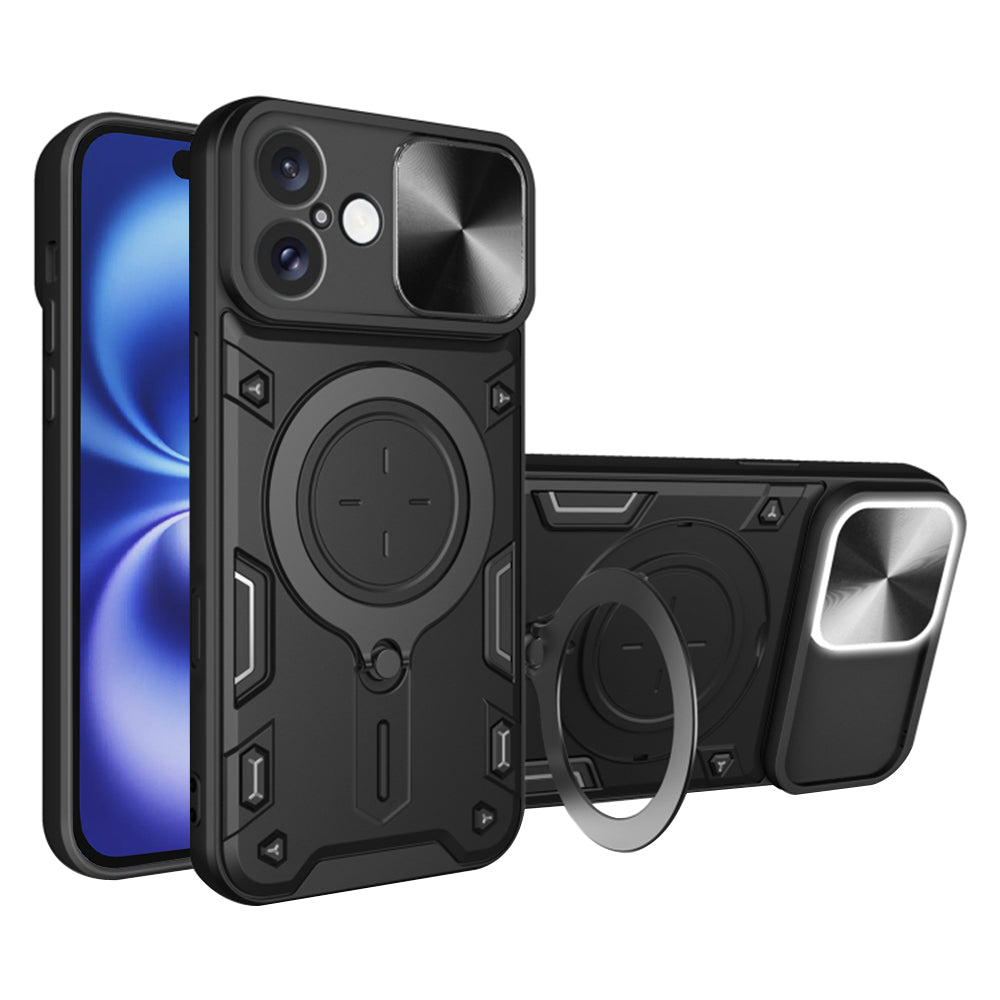 Калъф за Apple iPhone 16, Techsuit, CamGuard Pro, Черен