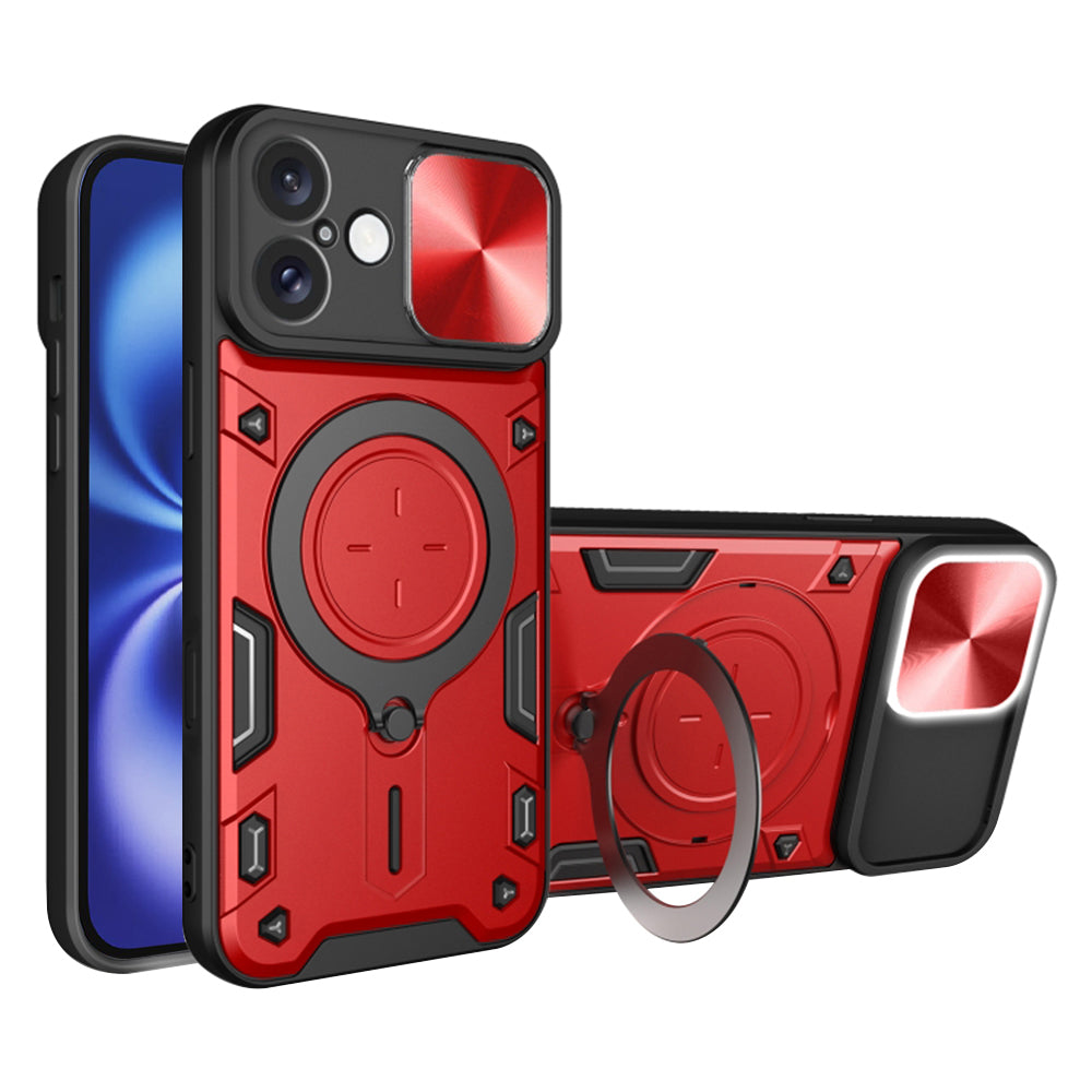 Калъф за Apple iPhone 16, Techsuit, CamGuard Pro, Червен