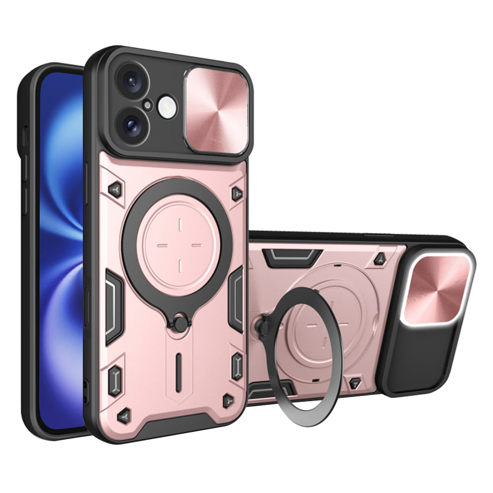 Калъф за Apple iPhone 16, Techsuit, CamGuard Pro, Розово злато