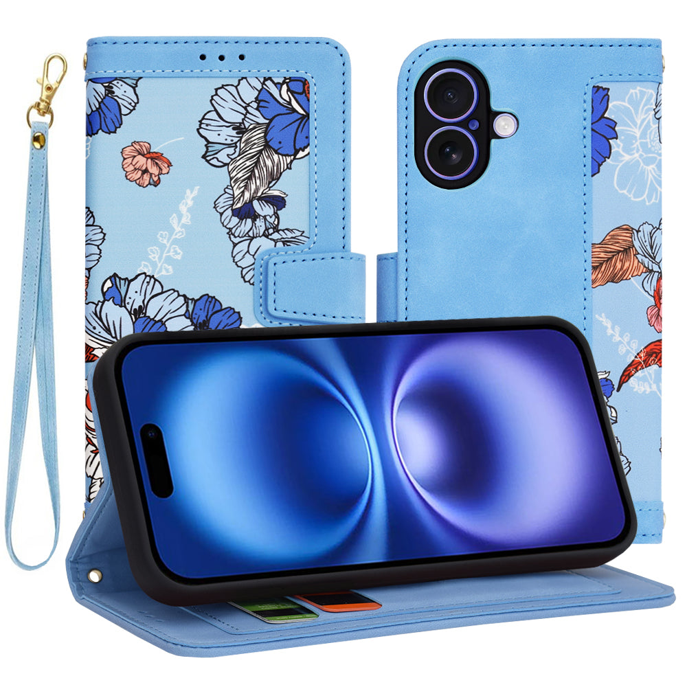 Калъф за Apple iPhone 16, Techsuit, FlipCraft, Син
