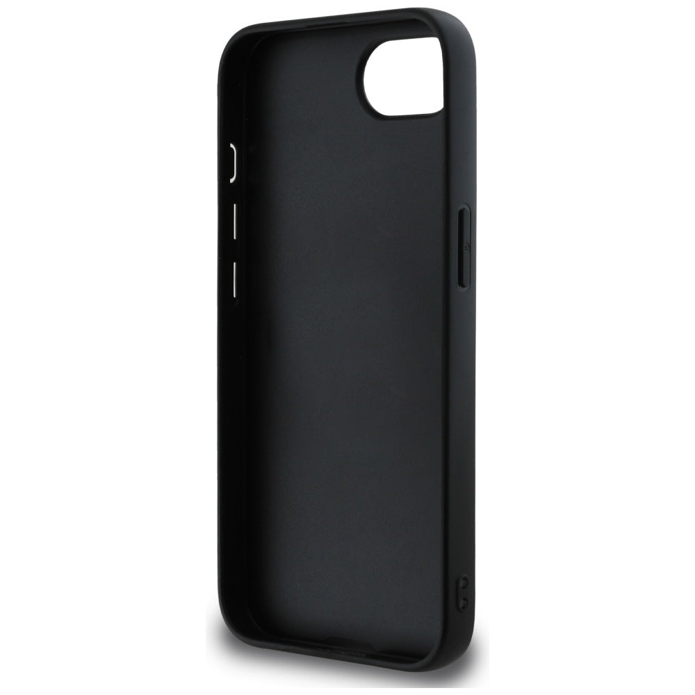 Калъф за Apple iPhone 17e / 16e, Guess, 4G Grained Big and Classic Logo, Черен