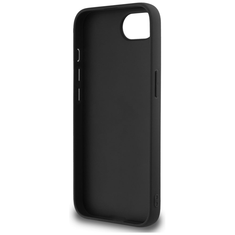 Калъф за Apple iPhone 17e / 16e, Guess, Fixed Glitter Big 4G, Черен