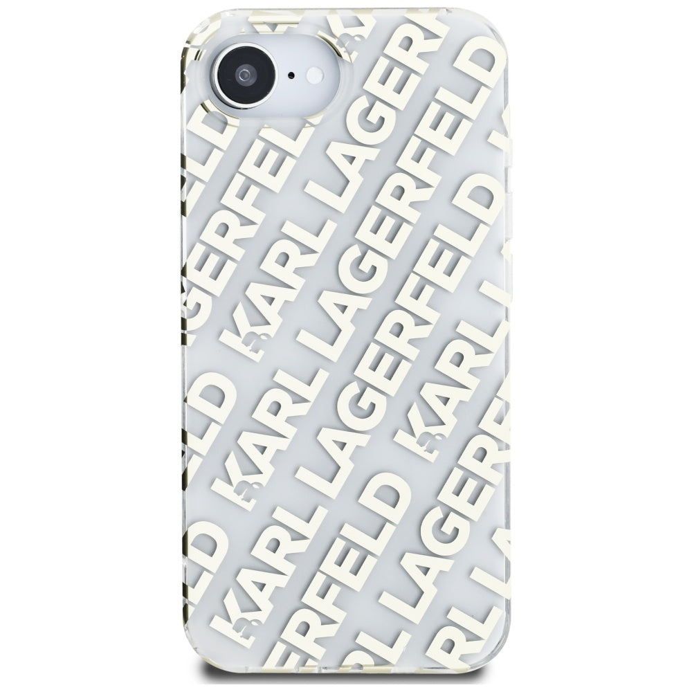 Калъф за Apple iPhone 17e / 16e, Karl Lagerfeld, IML Luxury Gold Fullover Logo, Златист