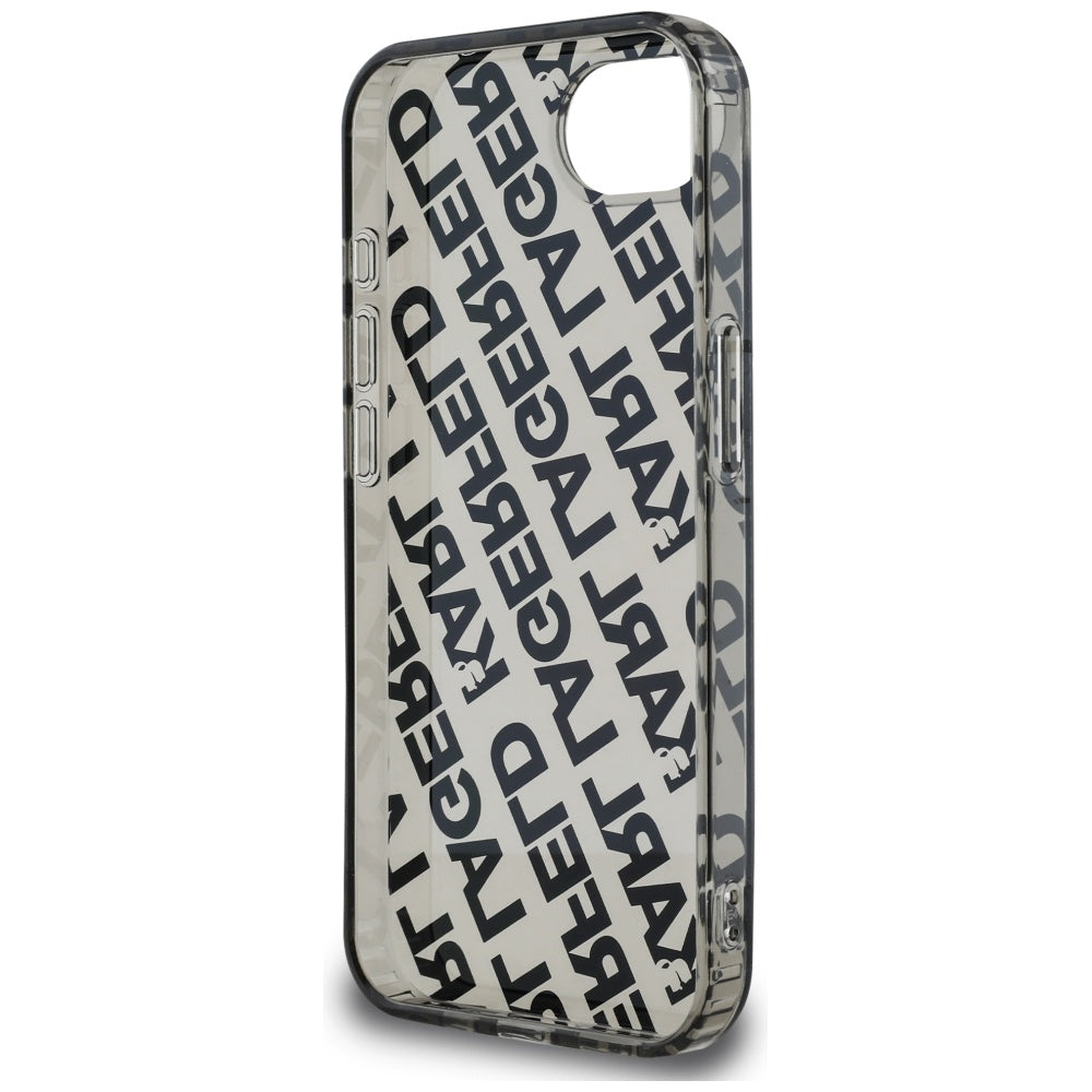 Калъф за Apple iPhone 17e / 16e, Karl Lagerfeld, IML Luxury Silver Fullover Logo, Сребрист