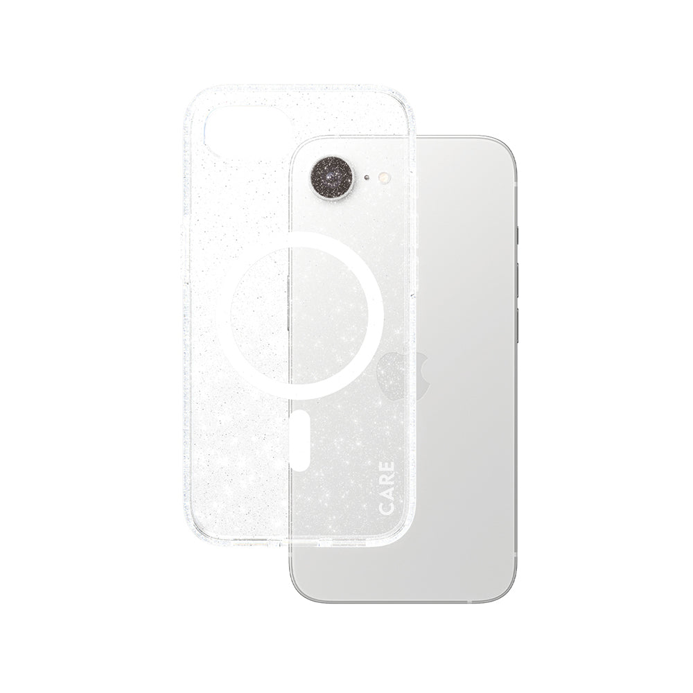 Калъф за Apple iPhone 17e / 16e, PanzerGlass, Care Urban Combat Star Lit, Прозрачен Бял