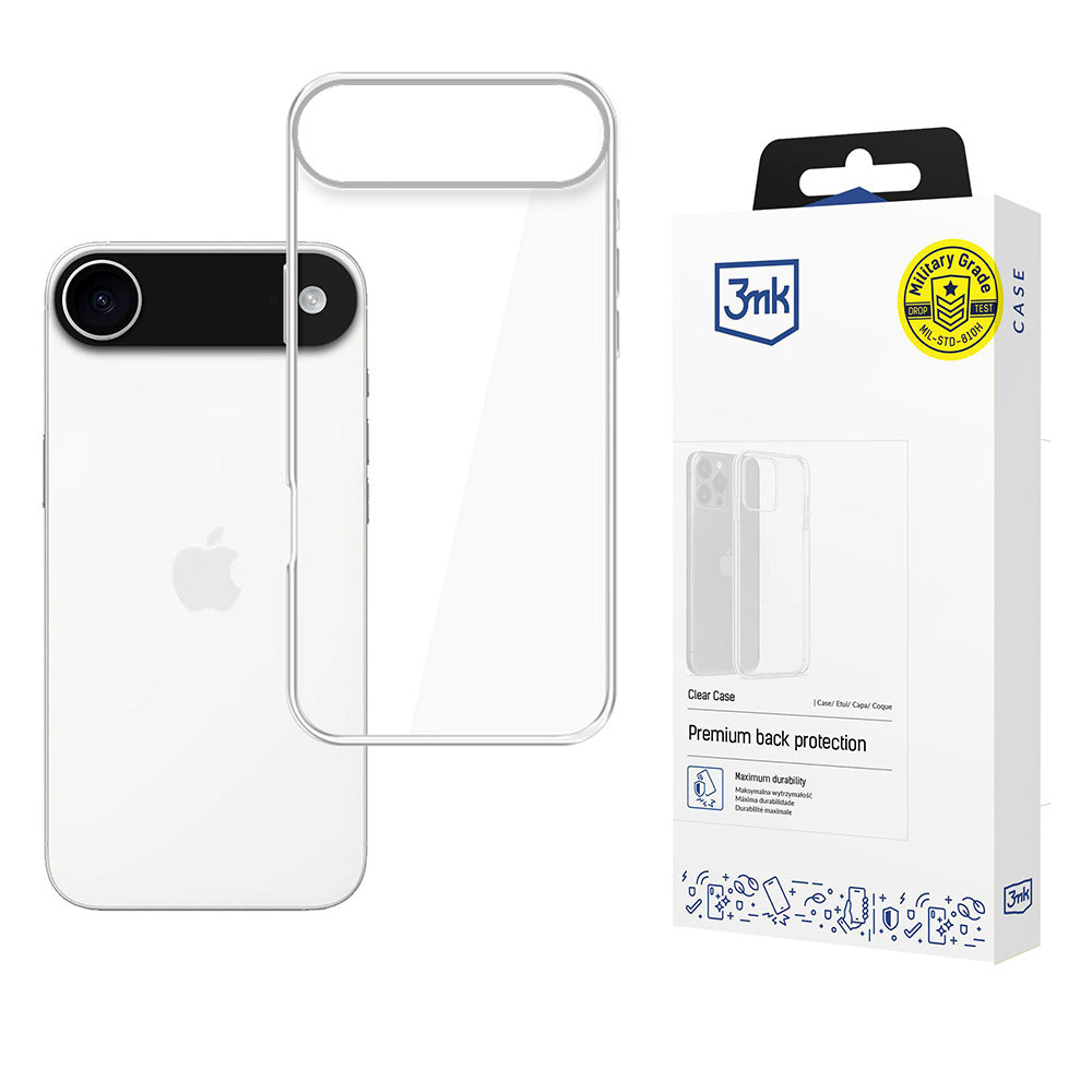 Калъф за Apple iPhone 17 Air, 3MK, Clear, Прозрачен