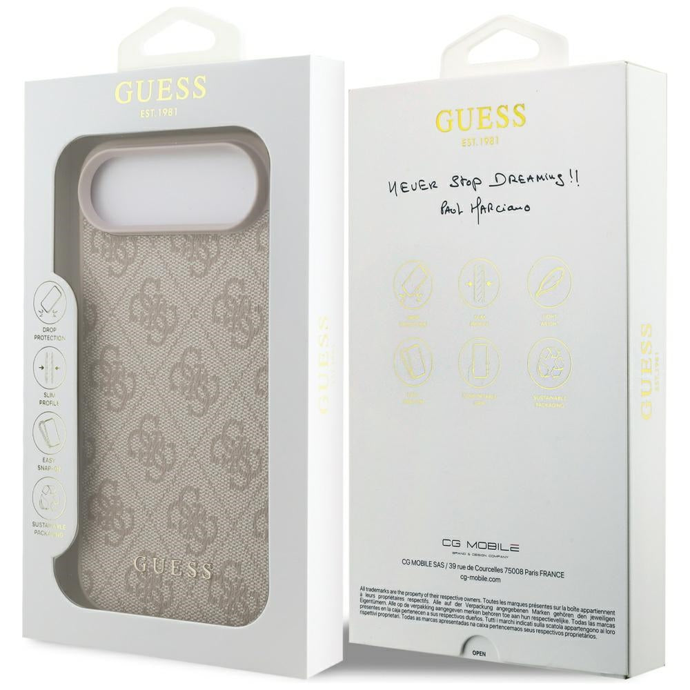 Калъф за Apple iPhone 17 Air, Guess, 4G Classic, Розов