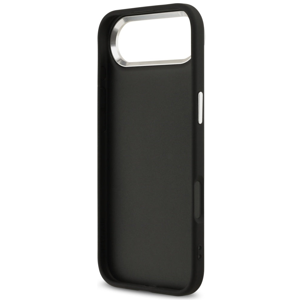 Калъф за Apple iPhone 17 Air, Guess, Big 4G Logo Classic, Черно Сребрист