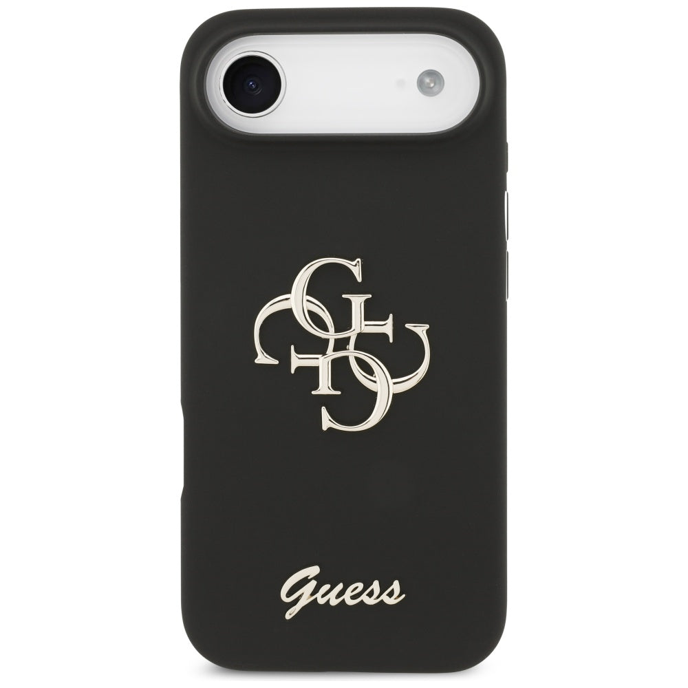 Калъф за Apple iPhone 17 Air, Guess, Big 4G Script, Черен