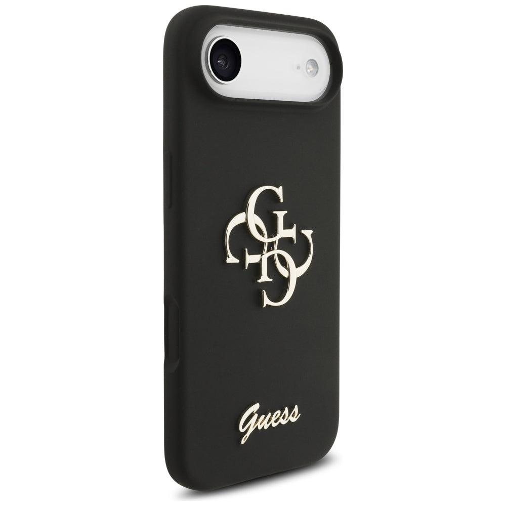 Калъф за Apple iPhone 17 Air, Guess, Big 4G Script, Черен
