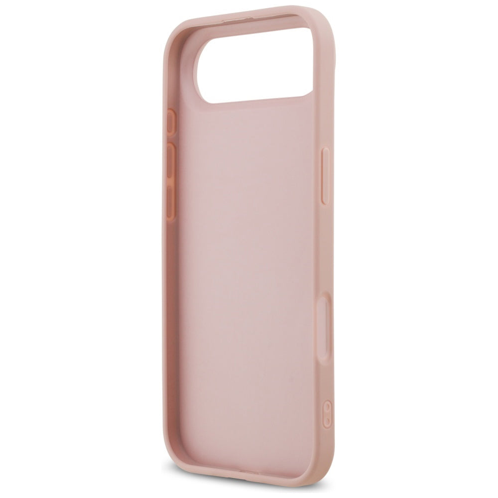 Калъф за Apple iPhone 17 Air, Guess, Fixed Glitter Big 4G, Розов