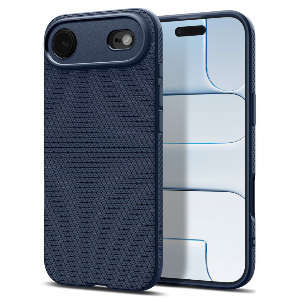 Калъф за Apple iPhone 17 Air, Spigen, Liquid Air, Тъмносин ACS10303